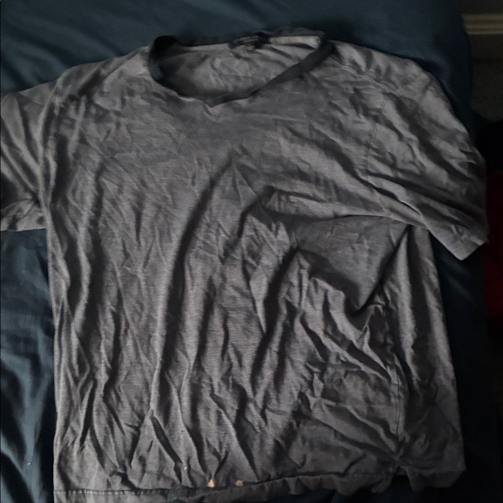 Mens Cooper Jones Gray And Blue V Neck TShirt